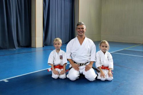 Klárka a Viky se sensei Włodzimierz Kwieciński 9. Dan (2016)
