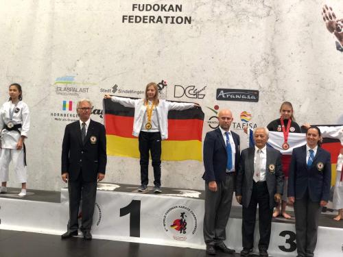 Klárka na MS v Německu 2019 (3. místo v kumite)